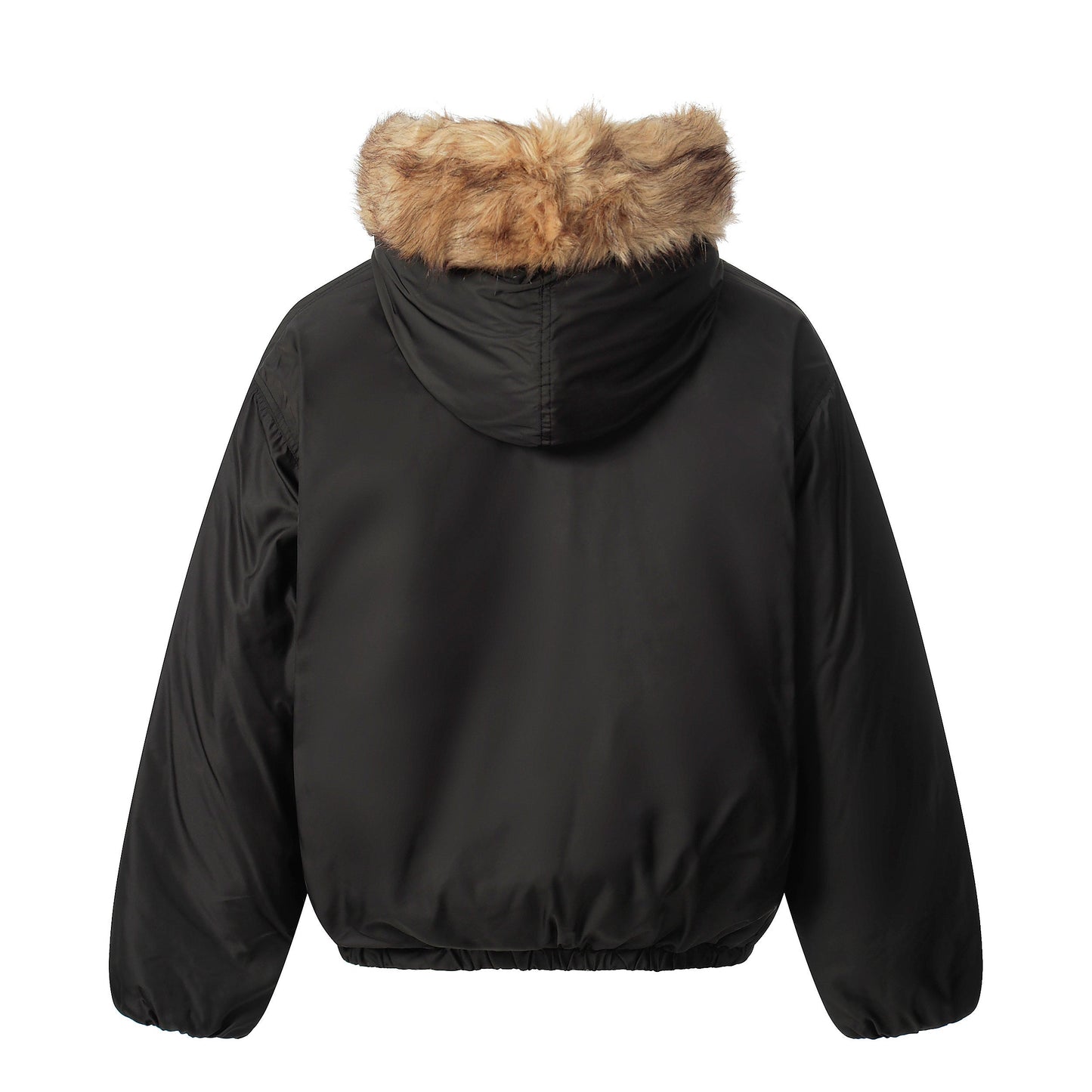 Vintage Fur-Lined | Cropped Winter Puffer - Luxuryurbanwear