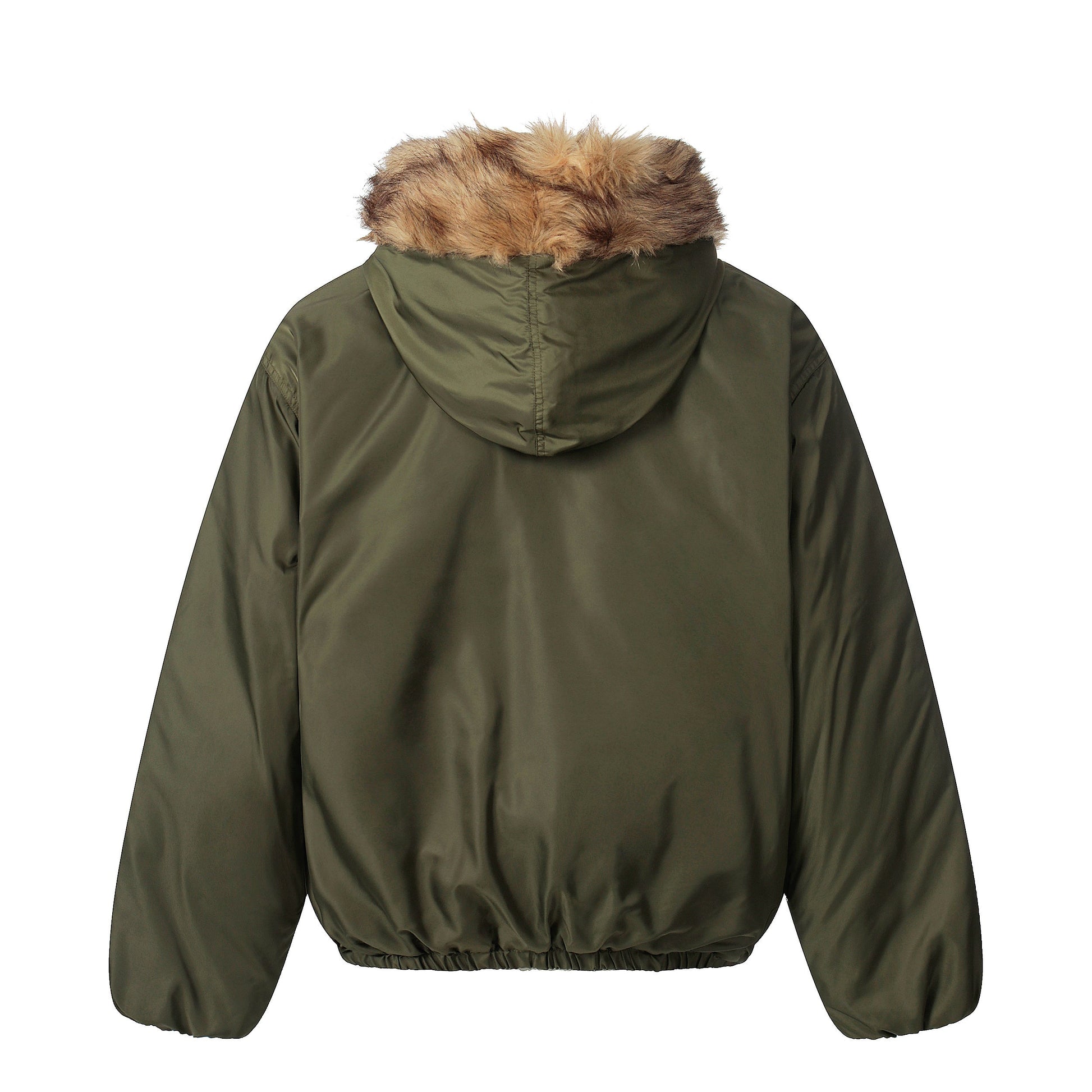 Vintage Fur-Lined | Cropped Winter Puffer - Luxuryurbanwear