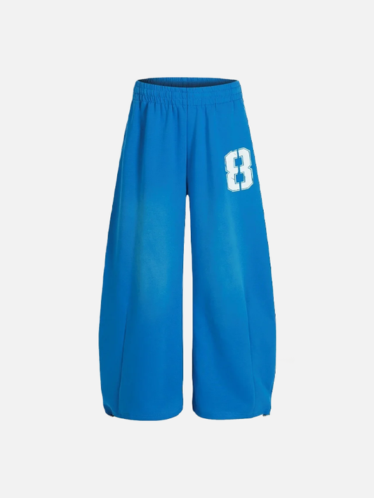 Chic High Street Letter Print Drawstring Sweatpants - Luxuryurbanwear