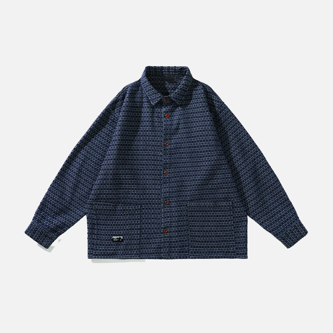 Casual Loose Hip Hop Cargo Long Sleeve Shirt - Luxuryurbanwear