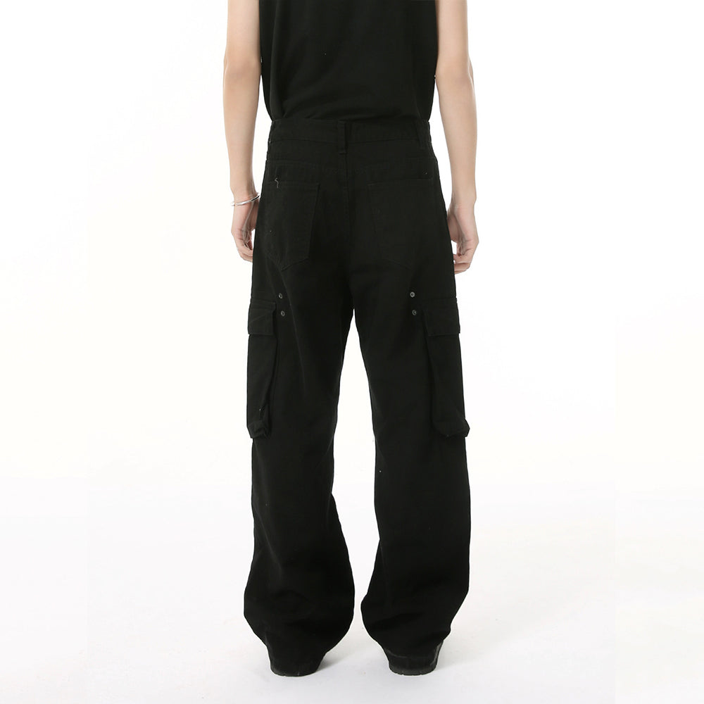 Multi-Ppocket | Wide Cargo Pants - Luxuryurbanwear
