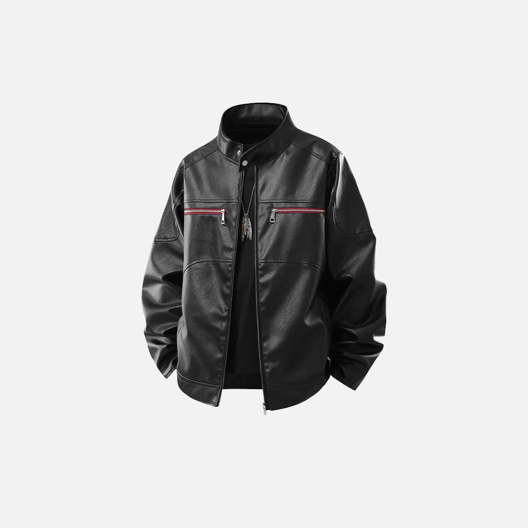 Retro American Style Motorcycle Jacket - Luxuryurbanwear