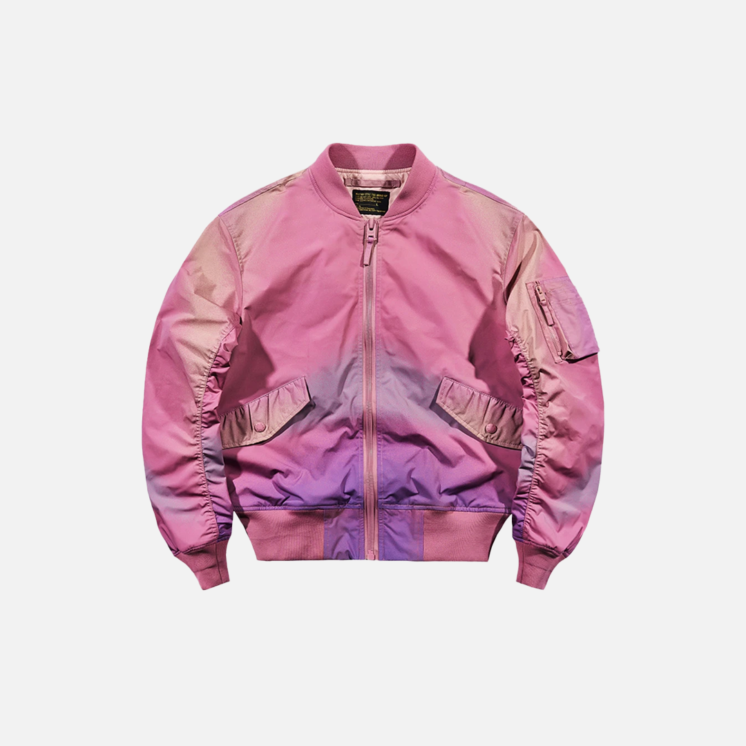 Y2K Insulated Pink Hip Hop Bomber Jacket - Luxuryurbanwear