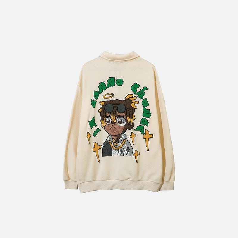 Sweat Polo Shirt Cartoon