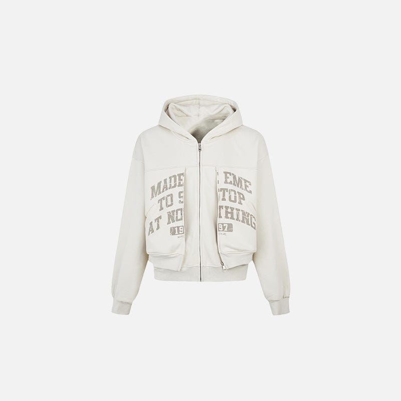 Zip Up Hoodie Motivational