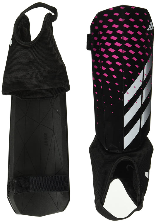 adidas Unisex-Child Soft Ground Match Predator Shin Guards Black/White/White Small