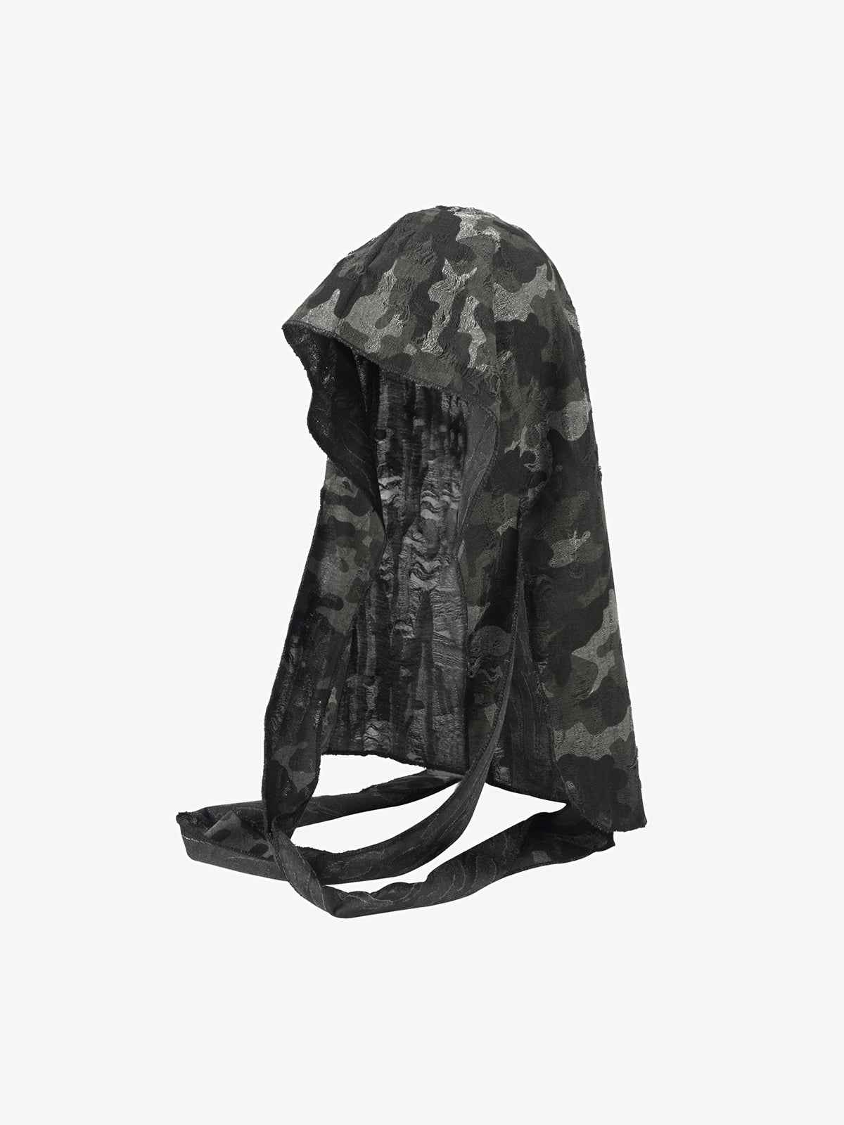 Dark Punk Camouflage Hooded Cape