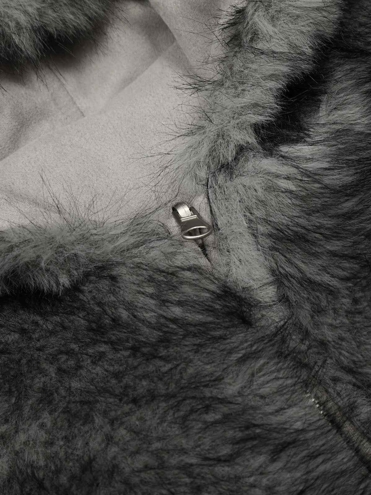 Street Fur Reversible Hooded Jacket - 2493