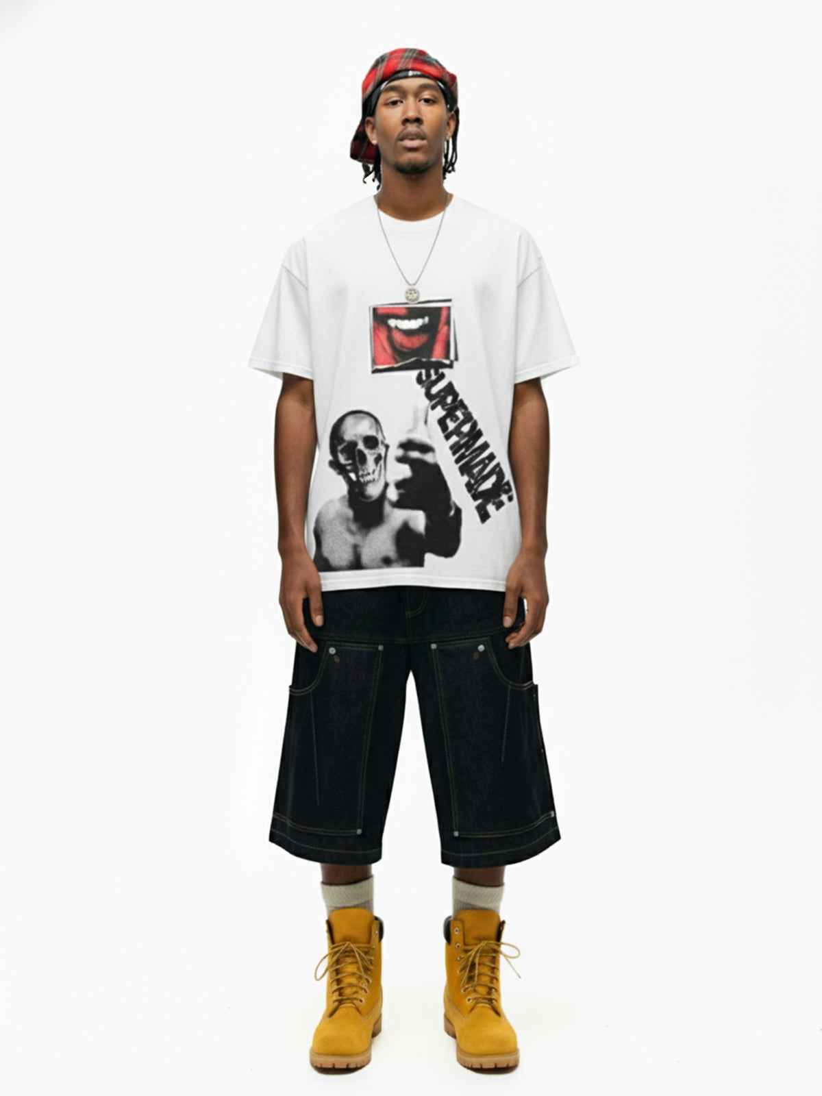 Skull Graphic Gothic Print T-Shirt