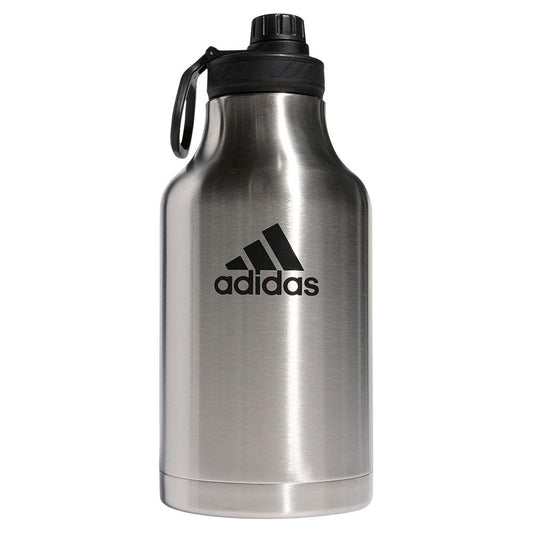 adidas Water Bottle-Metal Insulated Leak-Proof Durable Sport Hydration Stainless Steel/Black 62 oz