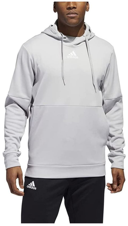 adidas Mens Team Issue Training Pullover Hoodie Grey XL
