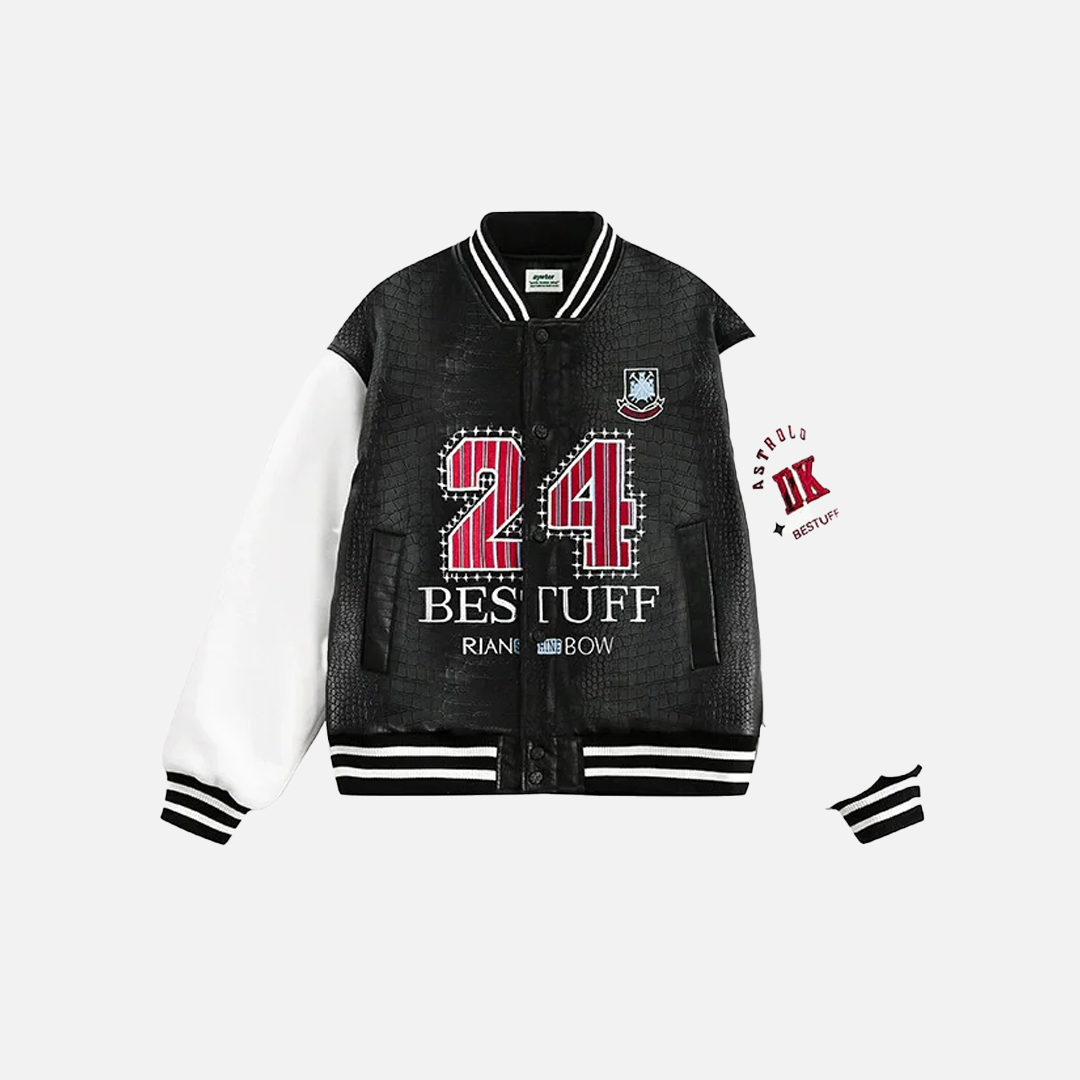 Winter Streetwear Thick Patchwork Varsity Leater Jacket - Luxuryurbanwear