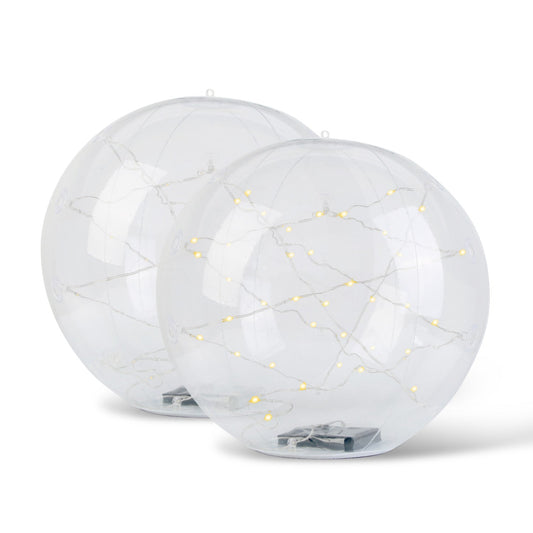 2Pcs Floating Pool Lights 14in Solar Powered Pool Balls IP68 Waterproof Inflatable Pool Decoration Lights with Remote Control 3 Light Modes Timer Adju