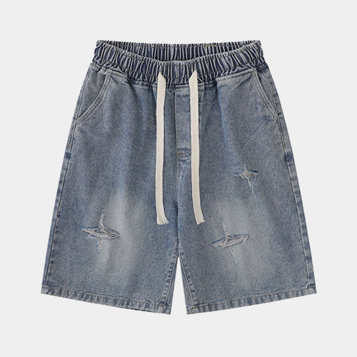 Light Wash | Baggy Jorts - Luxuryurbanwear