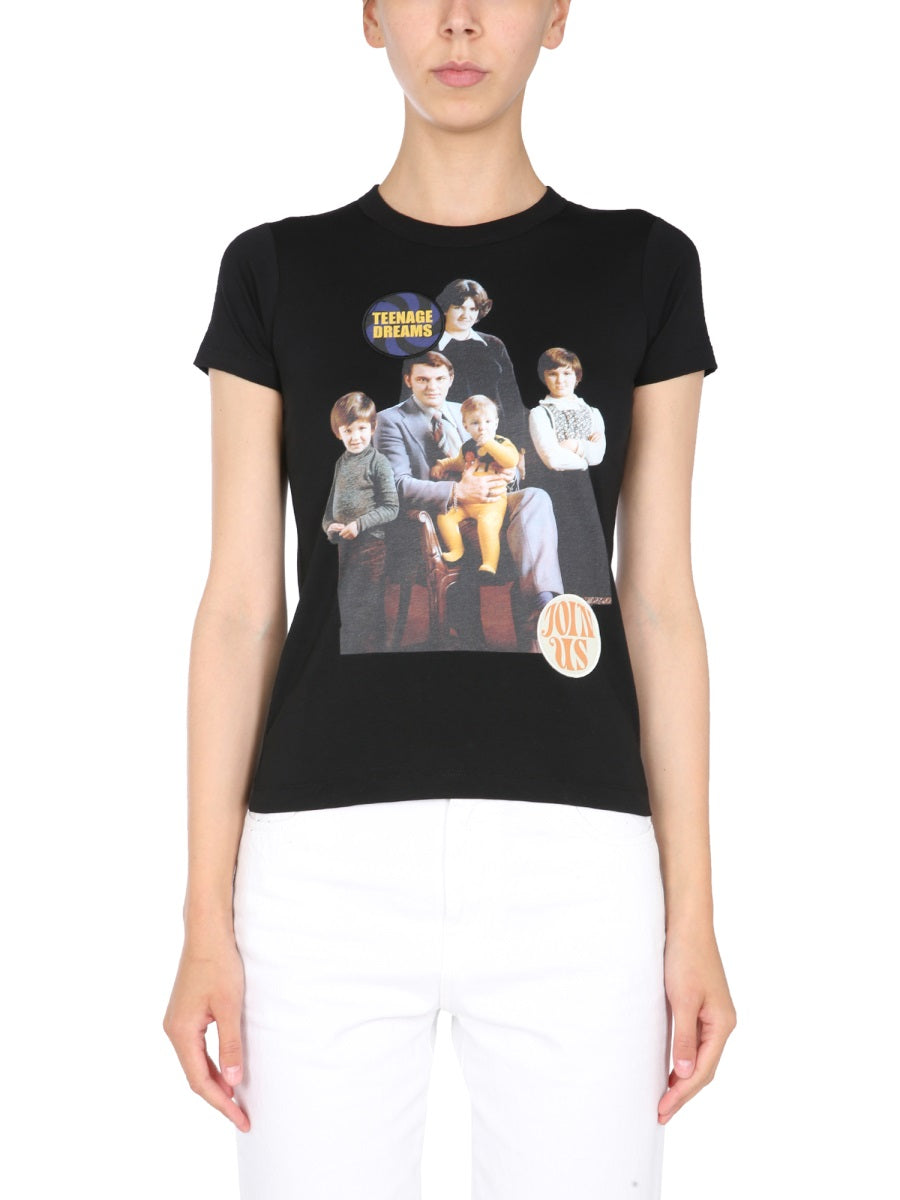 Raf Simons Women Crew Neck T-Shirt