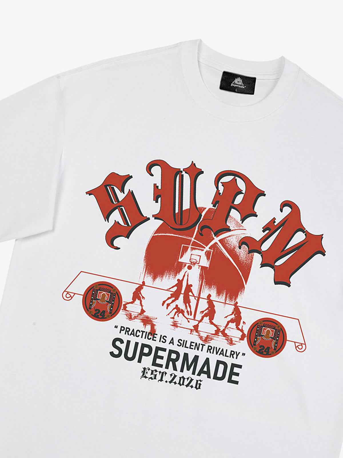 SUPM Slogan Graphic Retro Streetwear T-Shirt