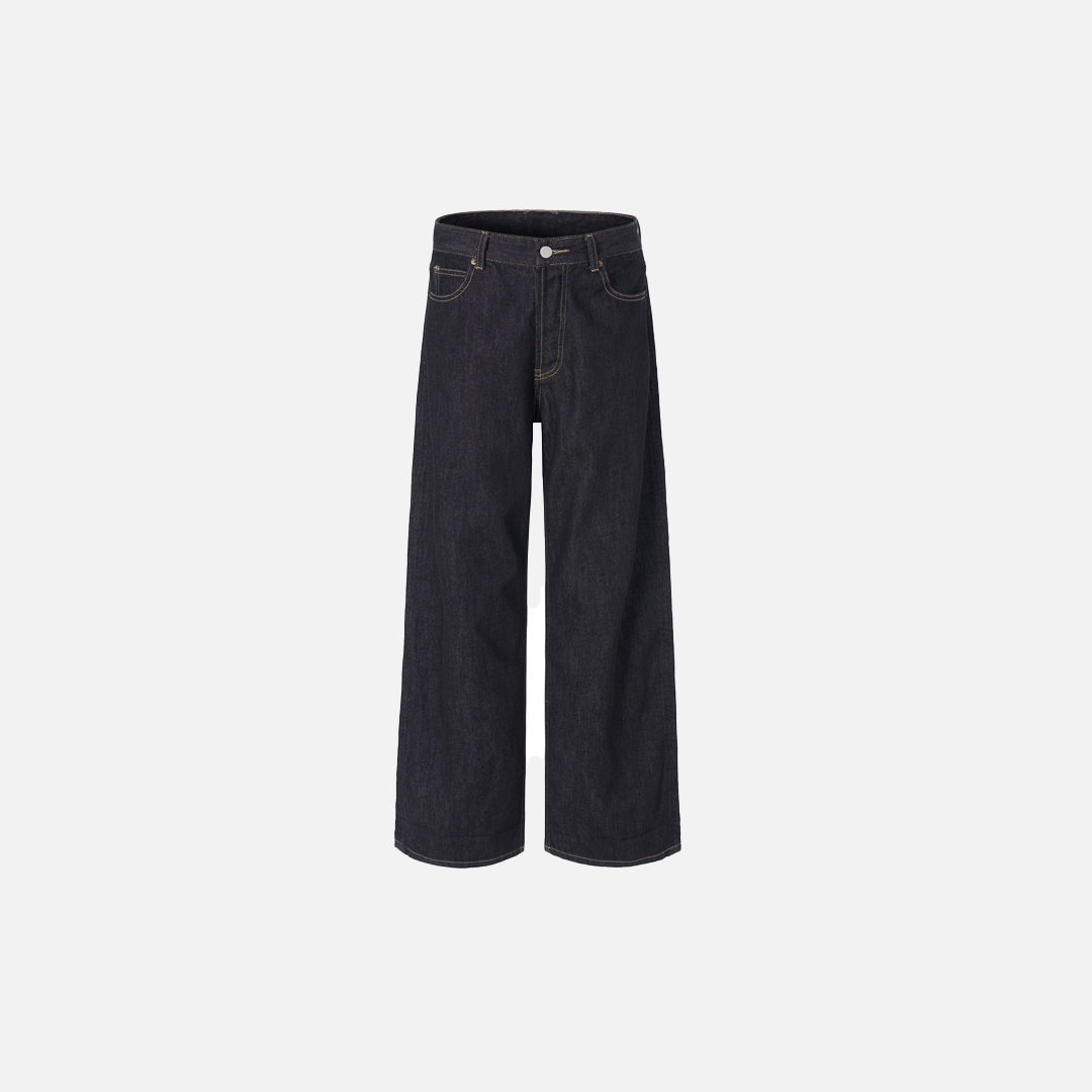 Long-lasting Retro Denim Straight Leg Jeans - Luxuryurbanwear