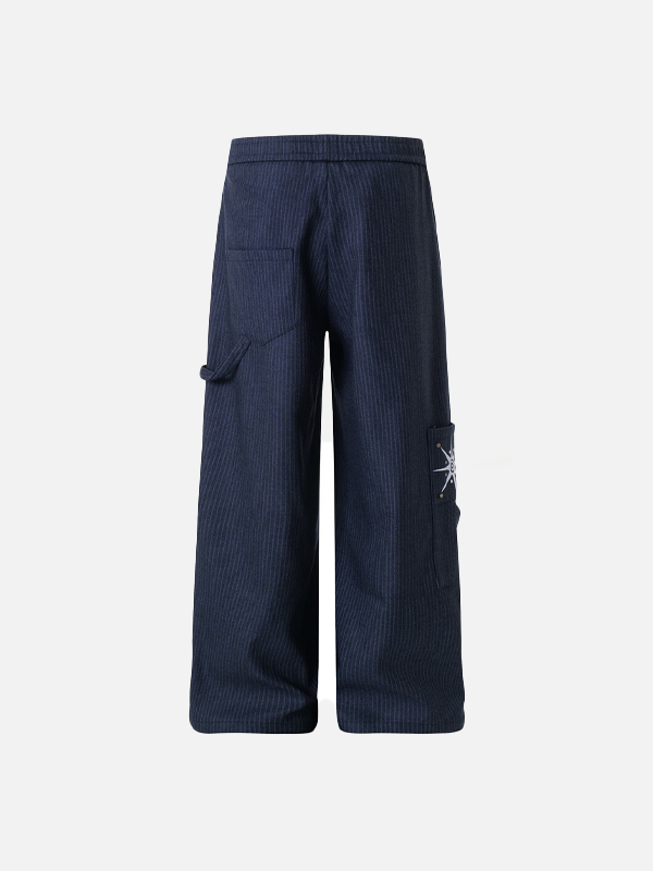 Y2K Vertical Paratrooper Sporty Cargo Pants - Luxuryurbanwear