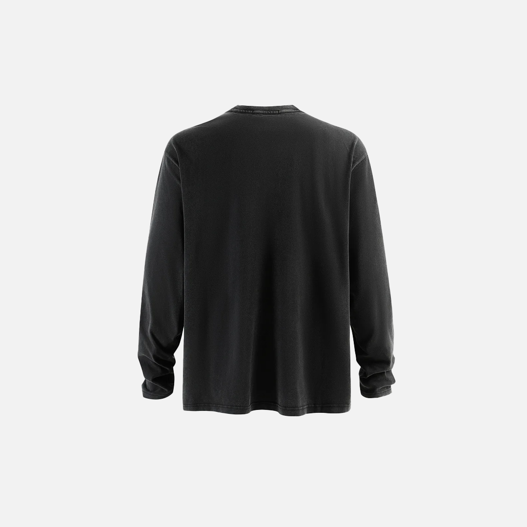 Gothing Retro Graphic Letter Print Long Sleeve T-Shirt - Luxuryurbanwear