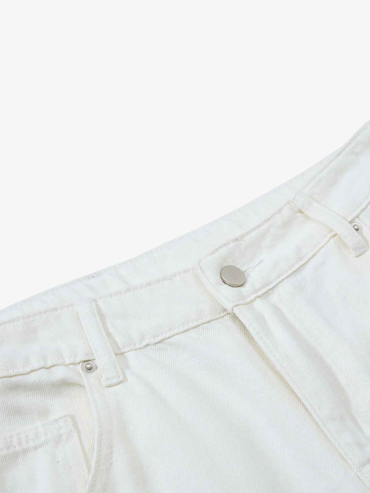 Embroidered Horse Wide Leg Denim Flare Jeans