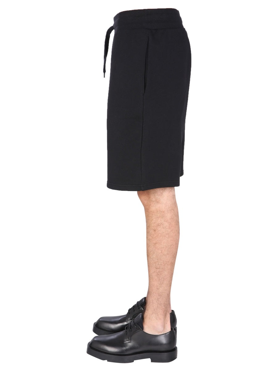 Moschino Men Bermuda With Logo Embroidered