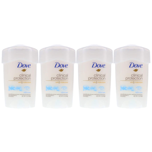 Dove Clinial Protection Deodorant Original Clean 1.7 oz (4 Pack) (Bundle)