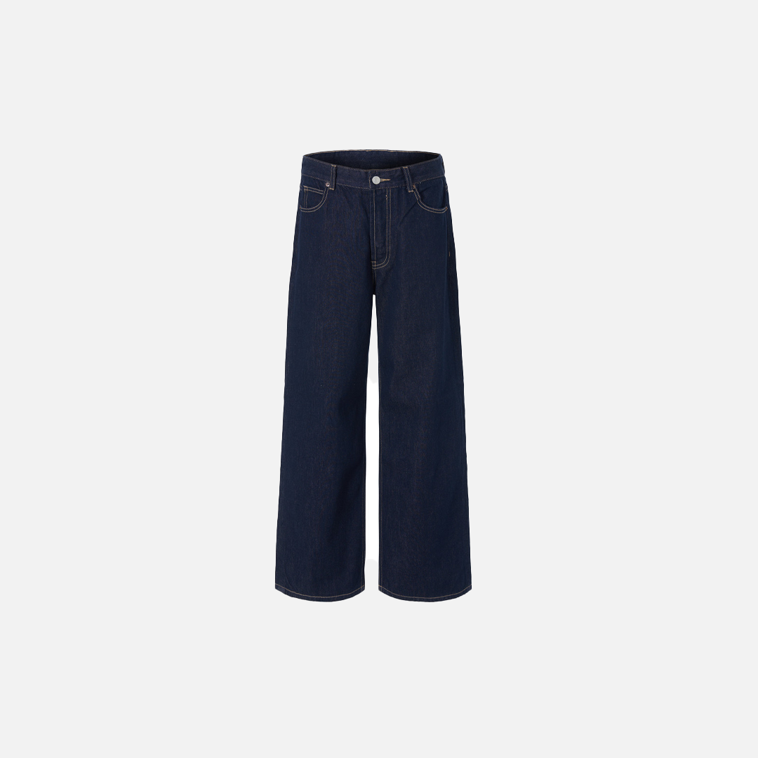 Long-lasting Retro Denim Straight Leg Jeans - Luxuryurbanwear