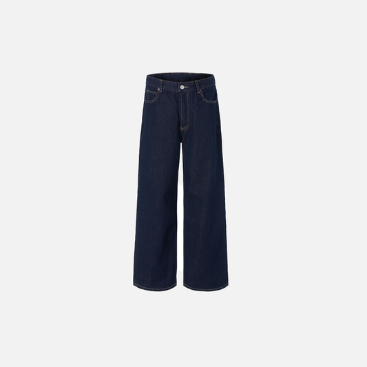 Long-lasting Retro Denim Straight Leg Jeans - Luxuryurbanwear
