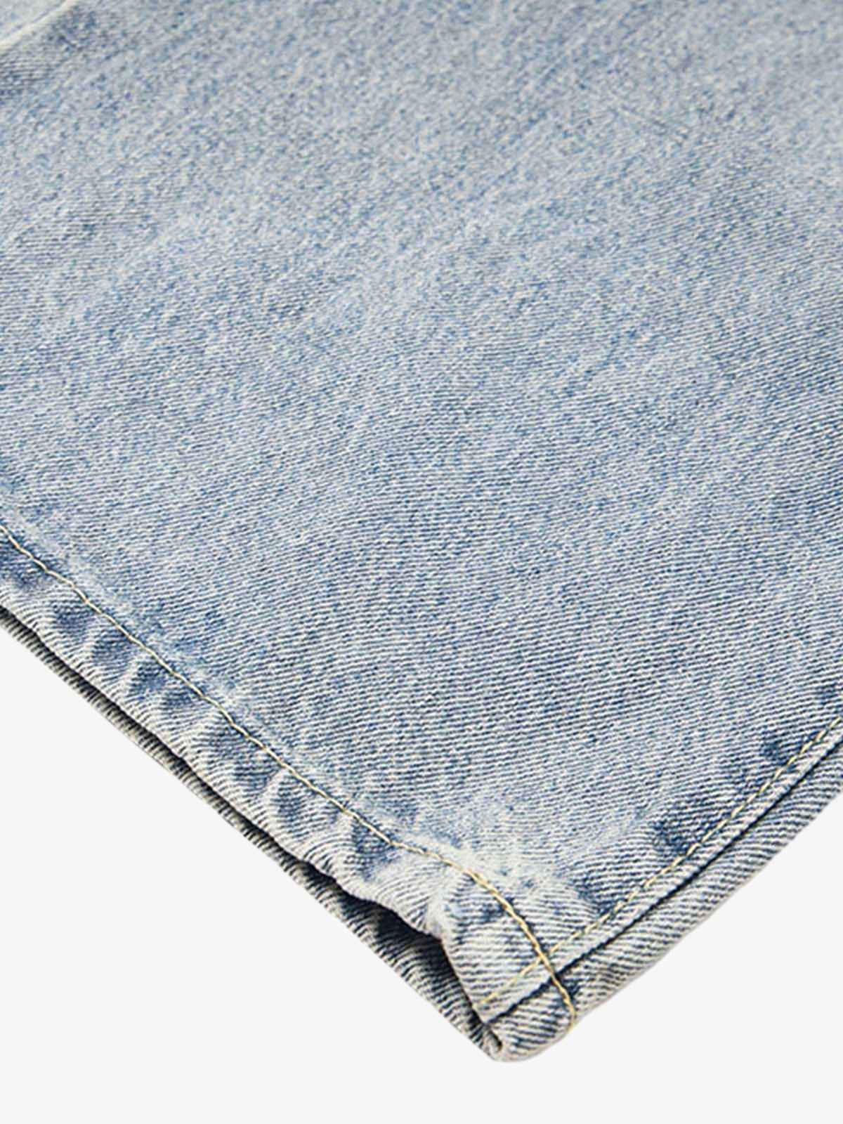 Retro Distressed Dirty Jeans