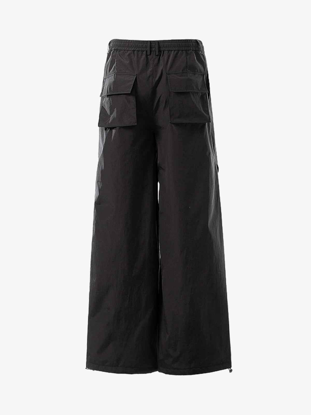 Vintage Drawstring Draped Embroidered Wide Leg Pants