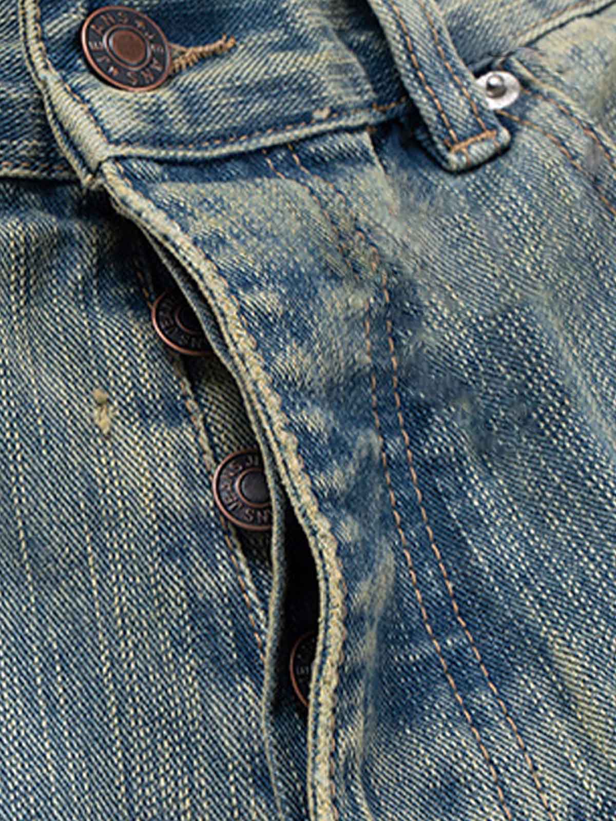 Distressed Contrast Drawstring Knee-Length Jeans - Luxuryurbanwear