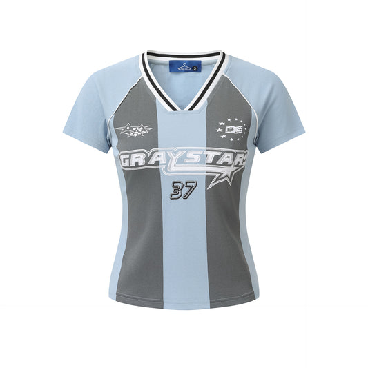 Loose Round Neck Casual Short Sleeve Letter Print T-shirt