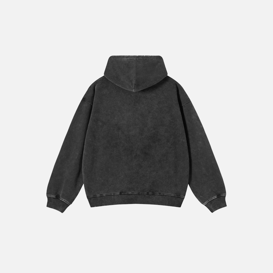 Wild Animal Graphic Oversized Washed Hoodie - Luxuryurbanwear