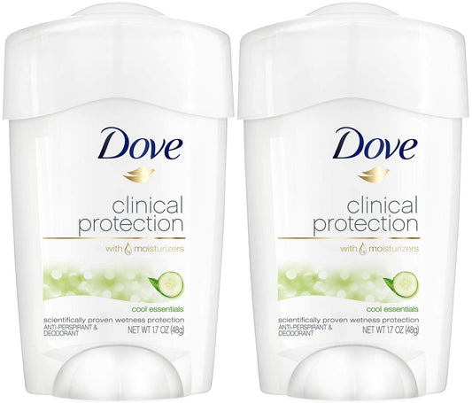 Dove Clinical Protection Antiperspirant Deodorant Cool Essentials 1.7 oz