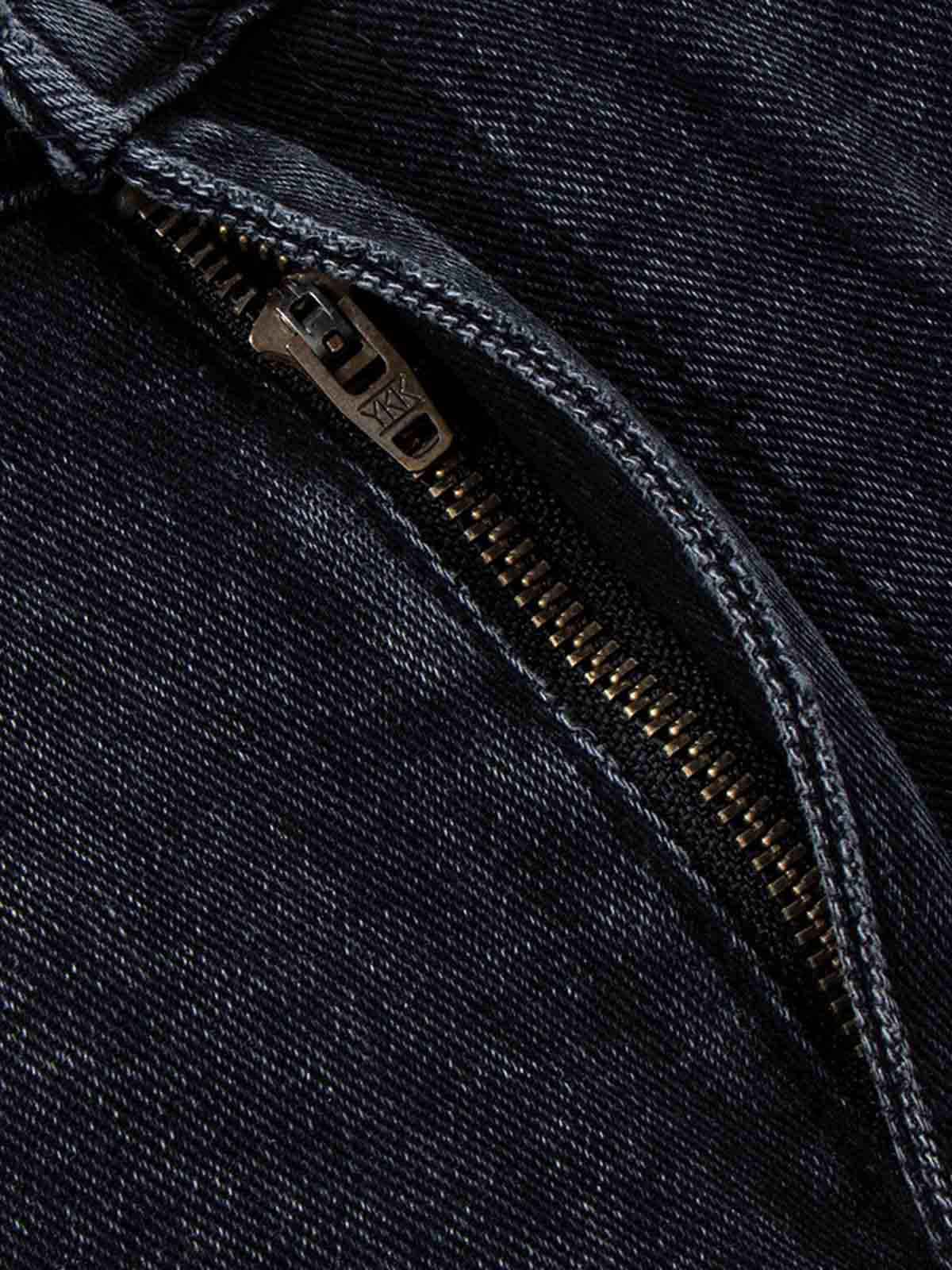 Contrast Stripe Panel Barrel Denim Jeans