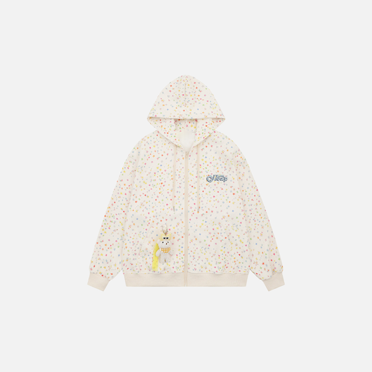 Y2K Unique American Design Starry Hooded Sweatshirt - Luxuryurbanwear