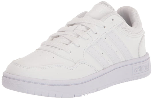 adidas Hoops 3.0 Low Top Basketball Shoe White/White/White 13 US Unisex Little Kid