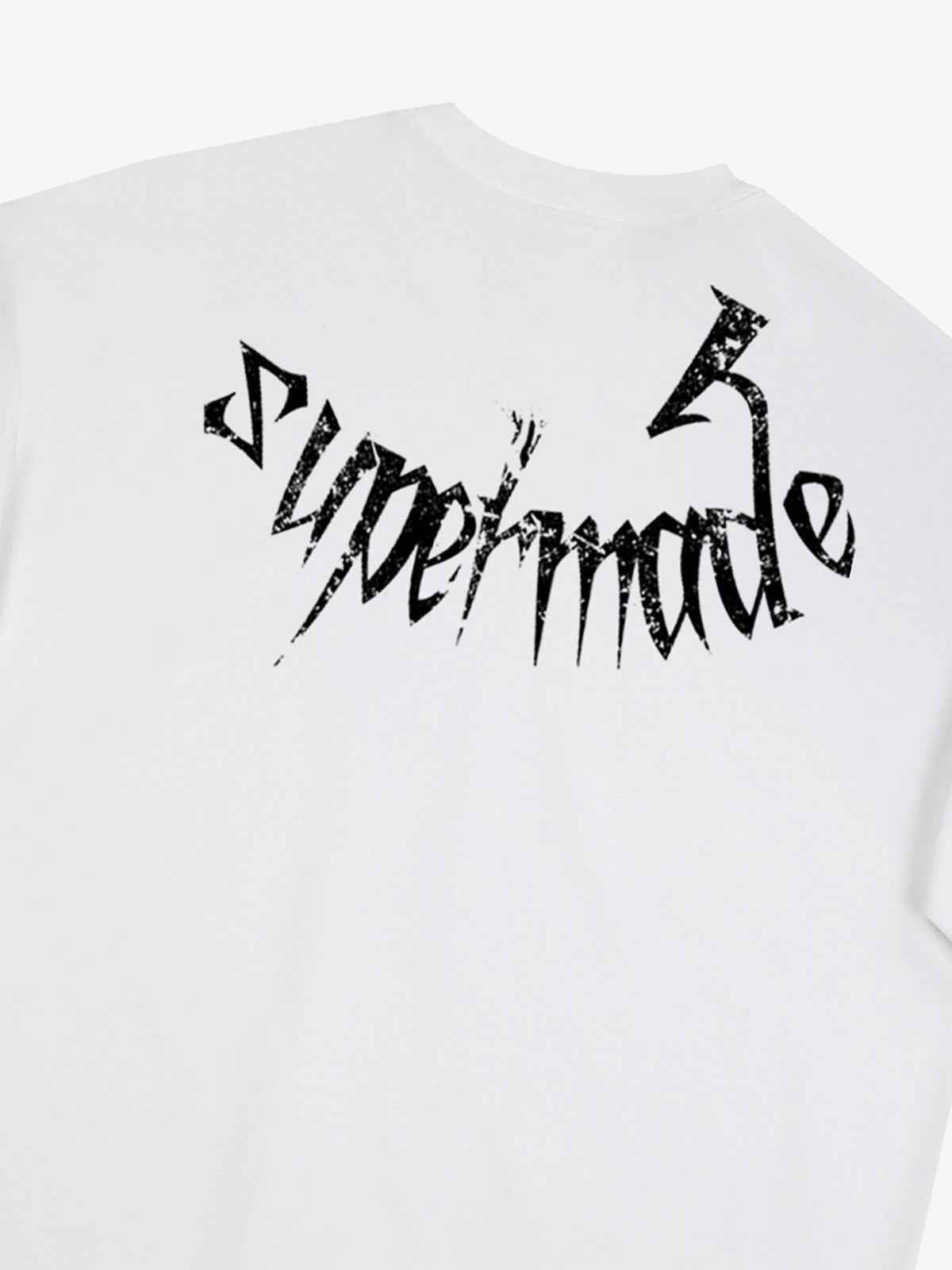 Gothic Skull Distressed Letter T-Shirt