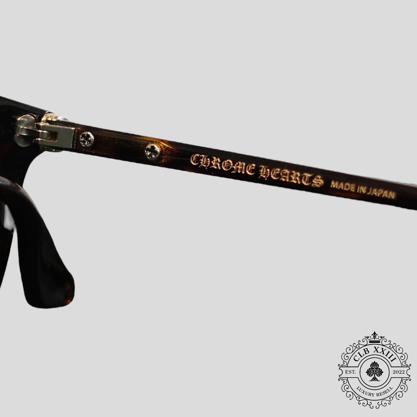 Chrome Hearts Just In Sunglasses in Tortoise
