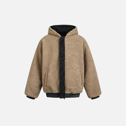 Retro High Street Double-Sided Hooded Jacket - Luxuryurbanwear