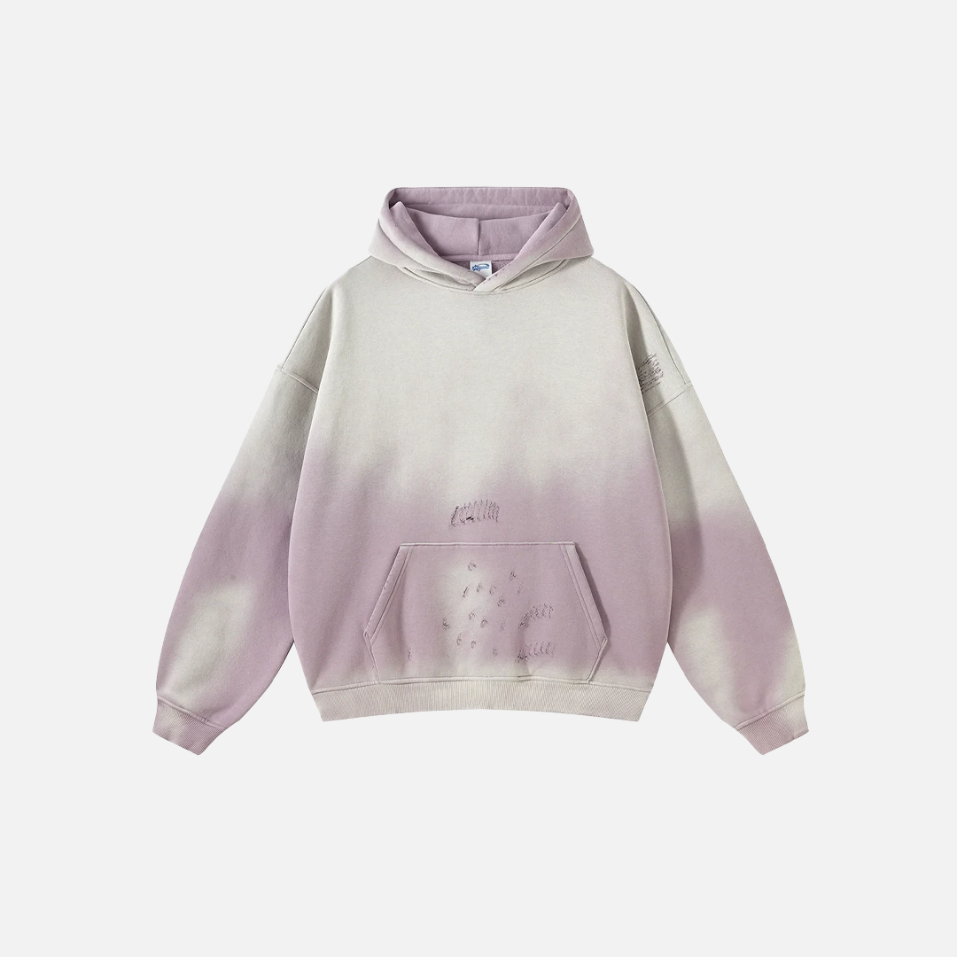 Y2K Versatile Retro Distressed Washed Hoodie - Luxuryurbanwear