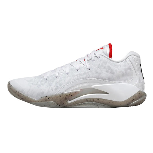 NIKE Jordan Zion 3 Mens Shoes (DR0675-106 White/University RED/Cement Grey) Size 8