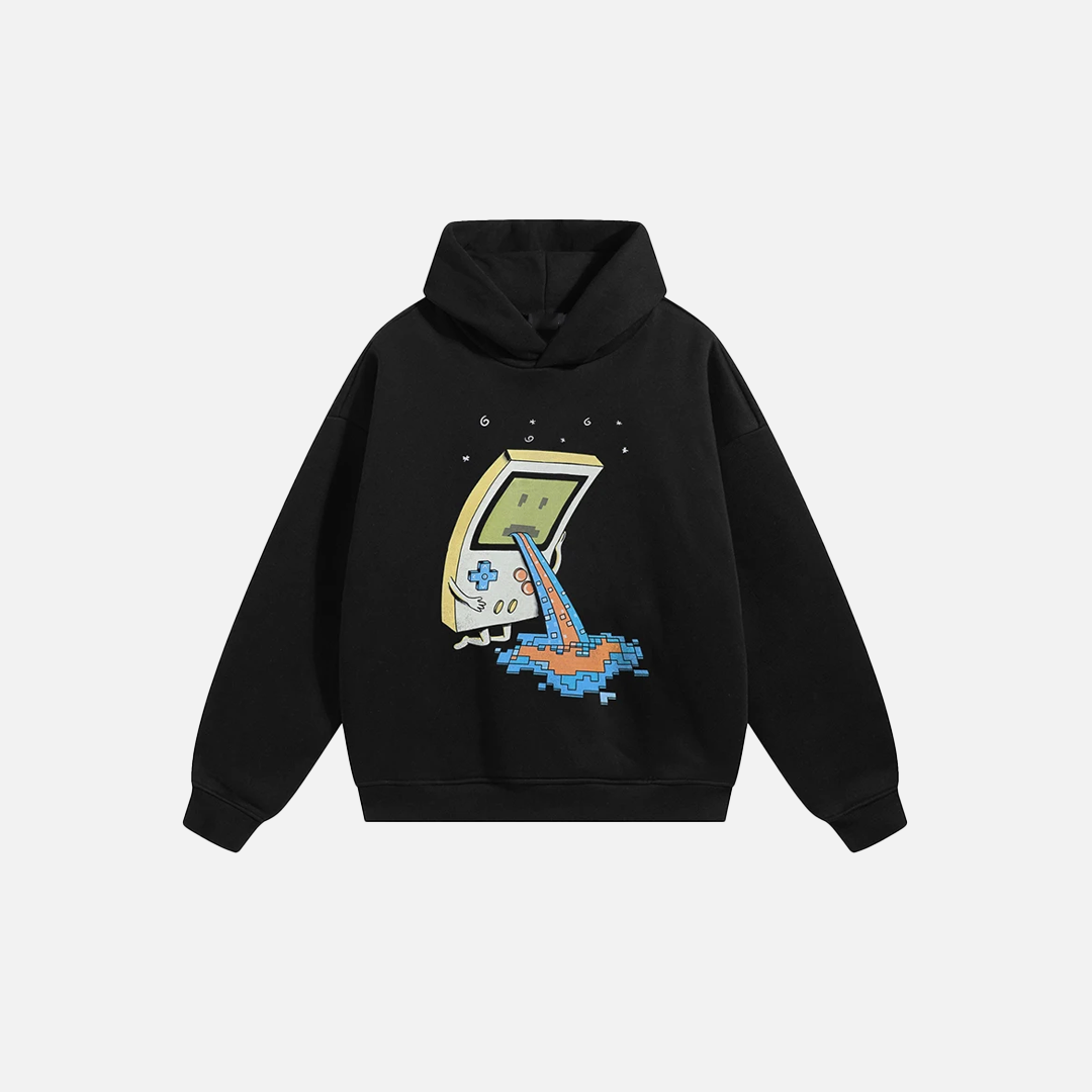 Streetwear Funny Cartoon Graphic Hoodie - Luxuryurbanwear
