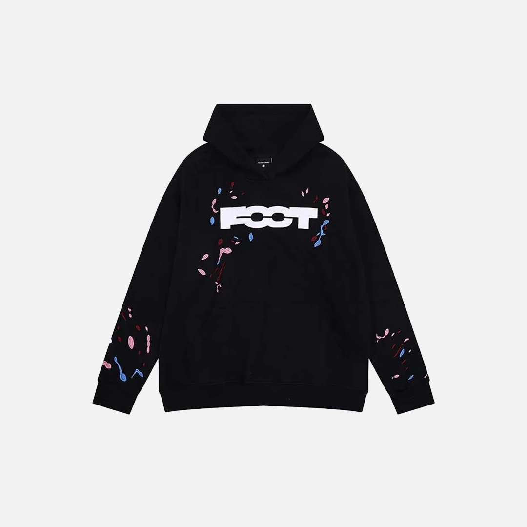 Spring Cool Standard Embroidered Loose Fit Hoodie - Luxuryurbanwear