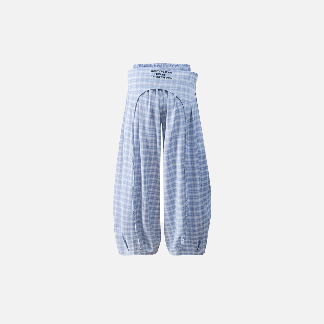 Y2K Streetwear Plaid Hip Hop Wide Leg Pants - Luxuryurbanwear