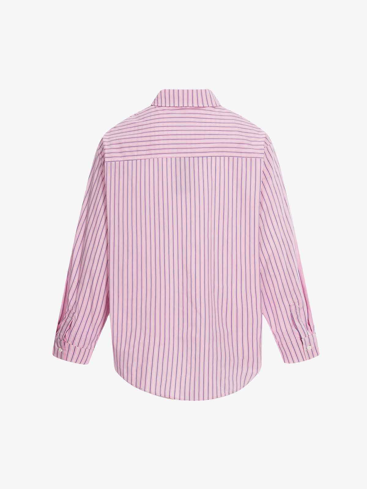 Fun Graffiti Striped Graphic Button-Up Shirt