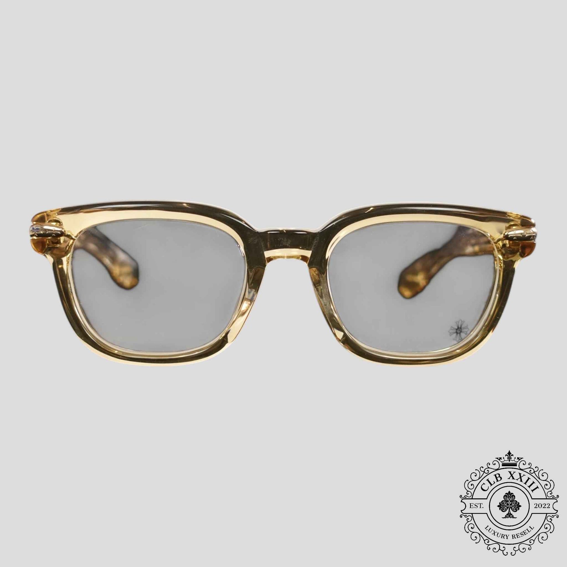 Chrome Hearts Drippin Glasses in Gold