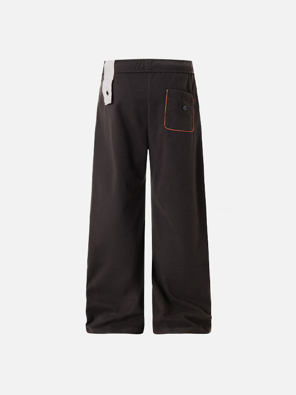 Trendy Casual Wide Leg Drawstring Sports Jogger - Luxuryurbanwear
