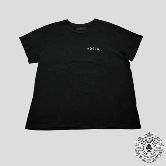 Amiri Flower Tee in Black