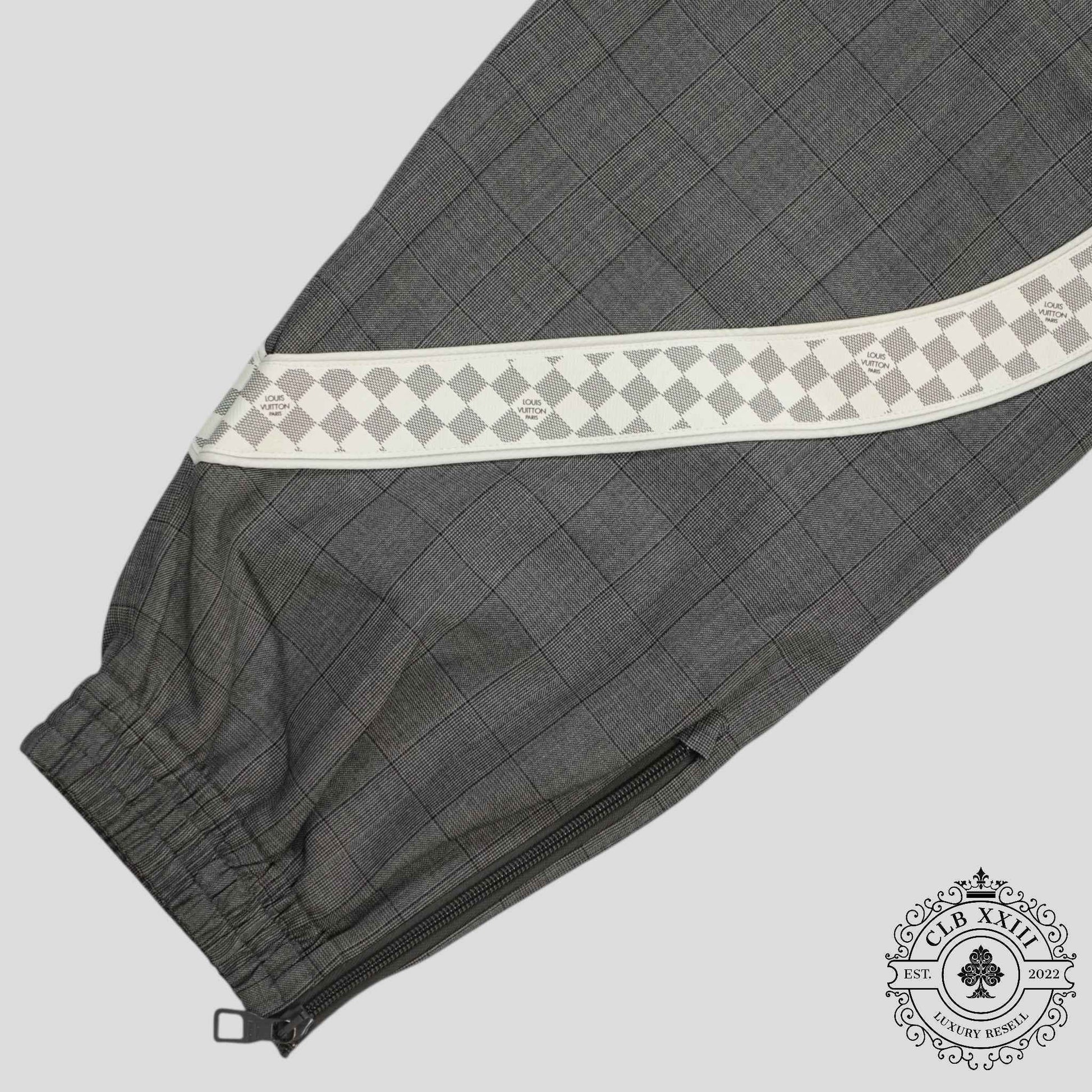Louis Vuitton Wool Track Pants in Grey